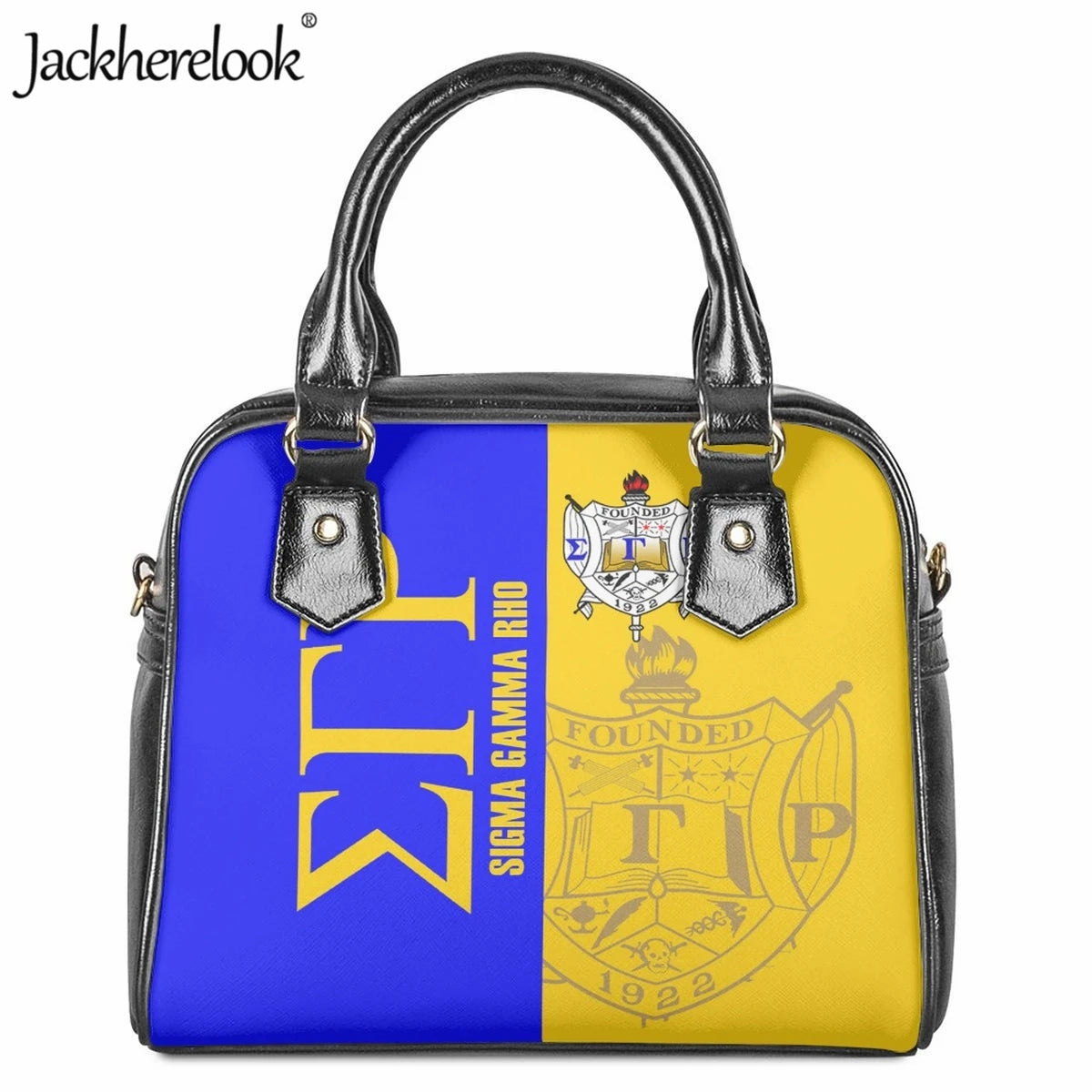 Jackherelook Sigma Gamma Rho Print Design Women Handbag Daily Casual Shopping Shoulder Bag Crossbody Bags for Girl Messenger Bag