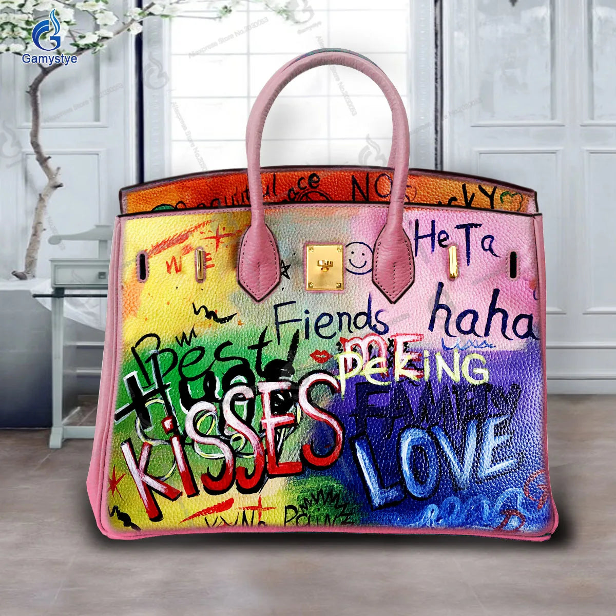 Personalizar bolso Art Hand Painted Minimalist graffiti Bags Female designer handbags high quality Messenger Shoulder Bag Travel