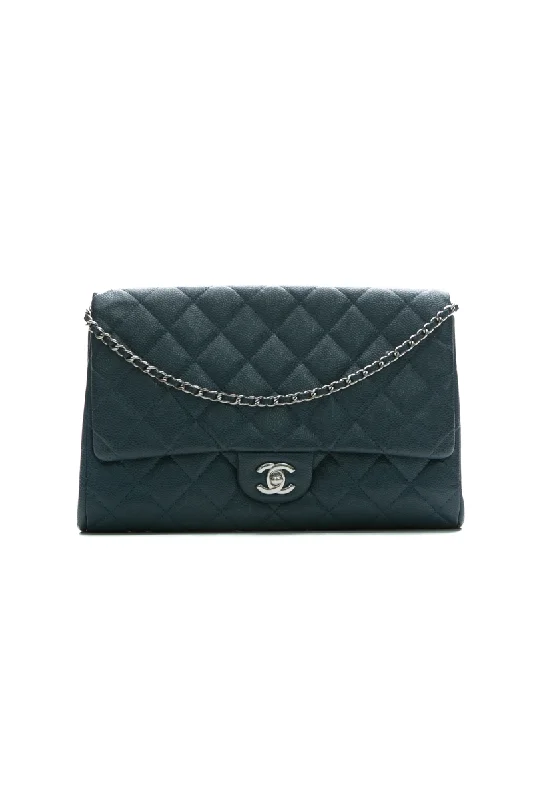 Clutch with Chain Flap Bag