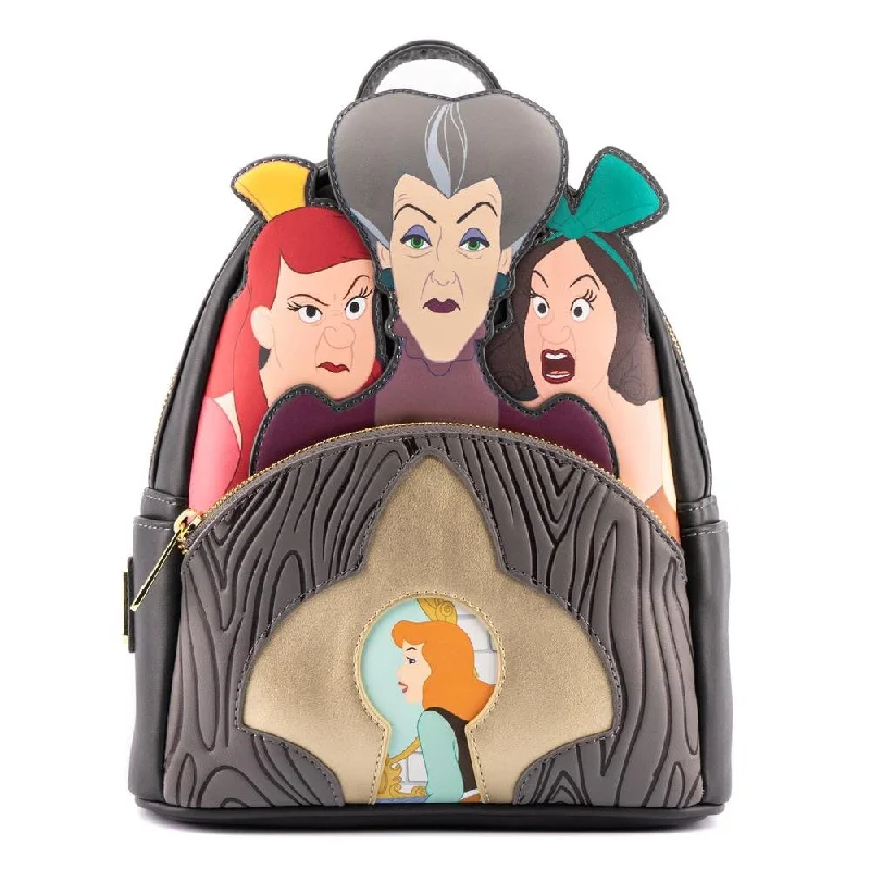 Loungefly Disney Villains Scene Evil Stepmother & Stepsisters Mini Backpack