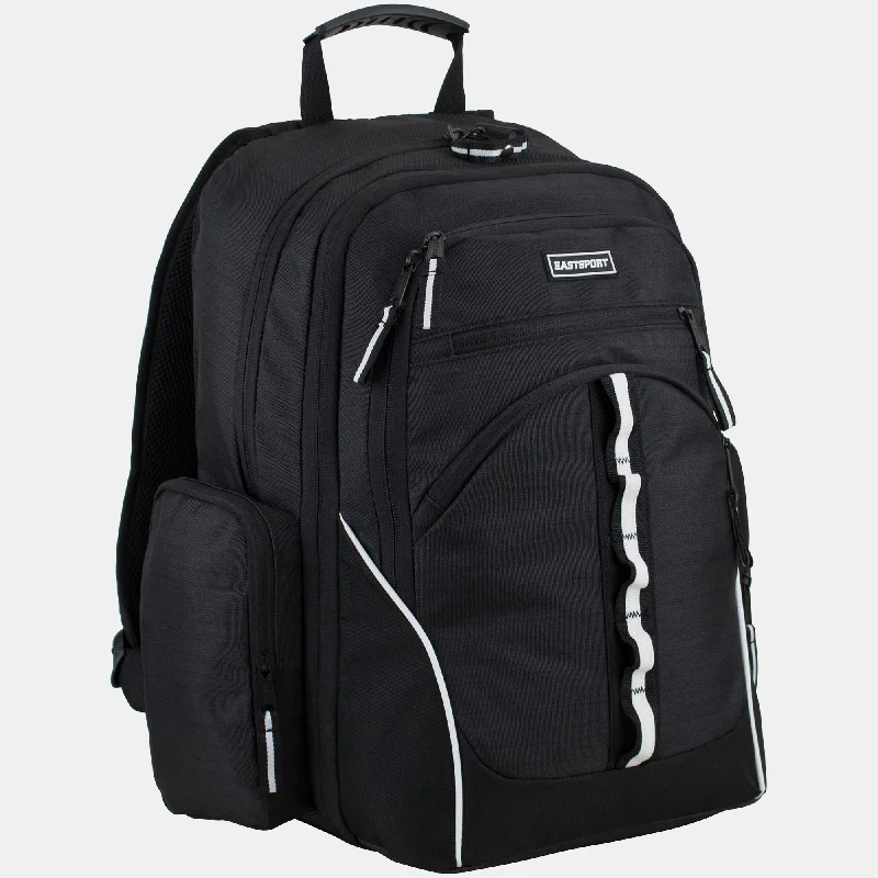 Unisex Expandable Velocity Backpack Black Stripe