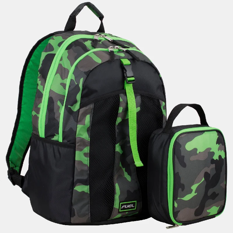 Double Compartment Backpack & Lunch Bag Bundle