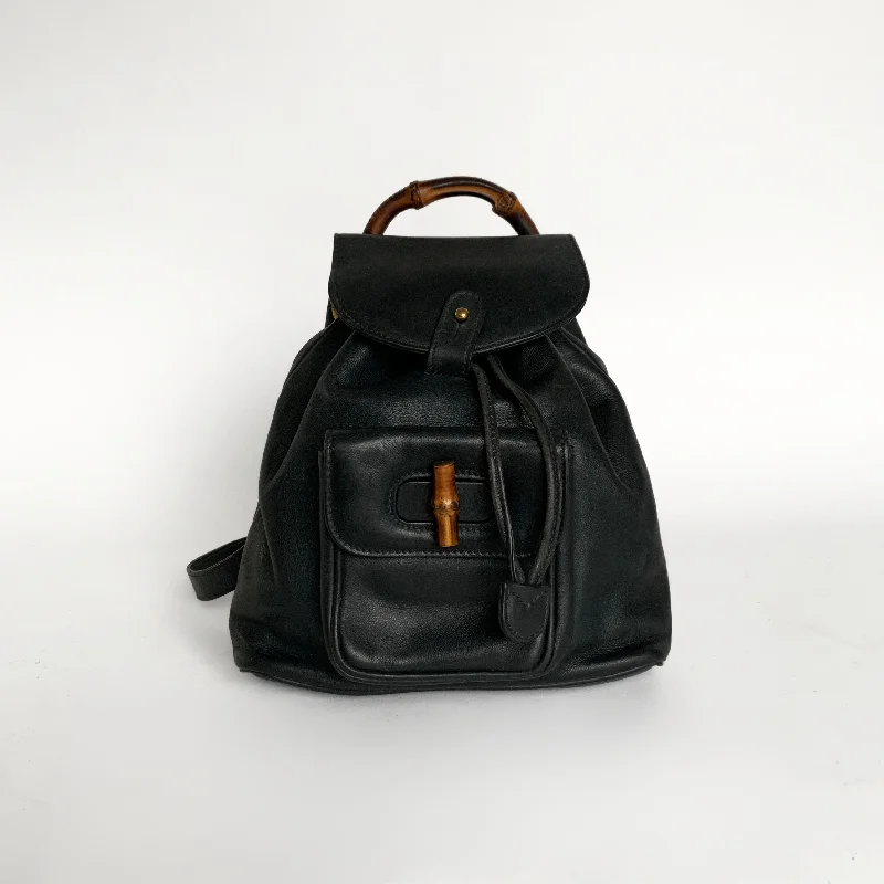 Gucci Bamboo Backpack Small Leather