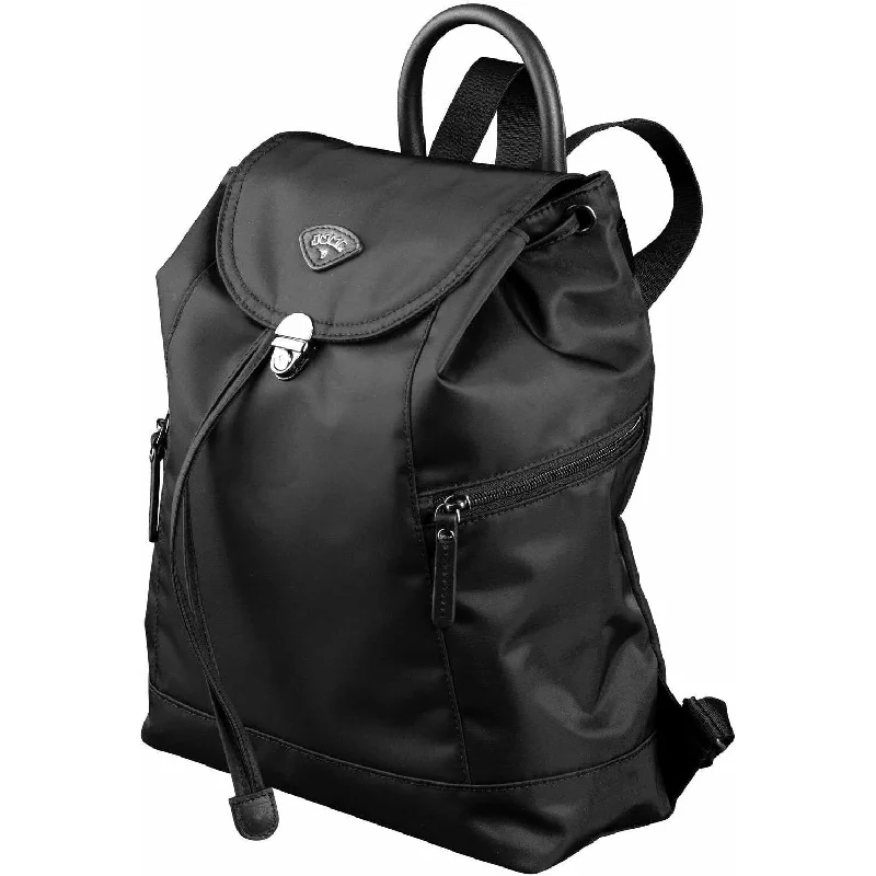 Jump Nice Black Flap Backpack