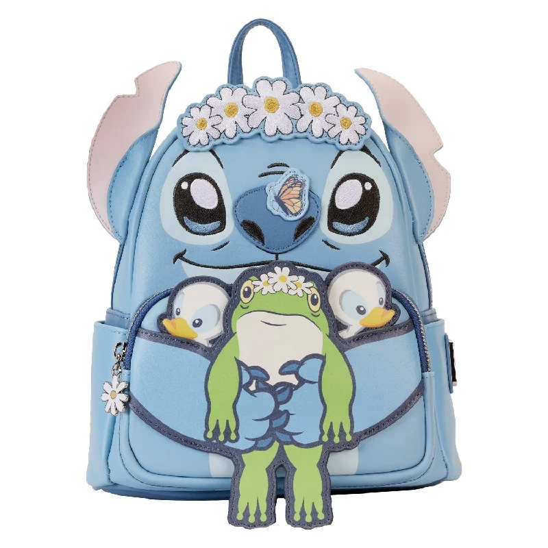 Loungefly Disney Lilo and Stitch Springtime Stitch Cosplay Mini Backpack