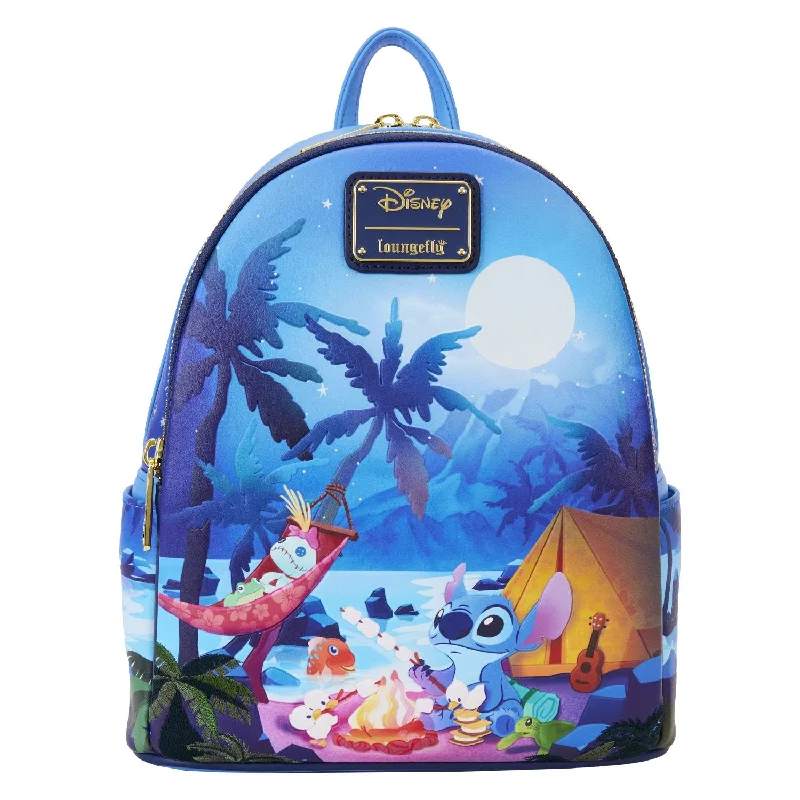 Loungefly Disney Lilo & Stitch Camping Cuties Mini Backpack