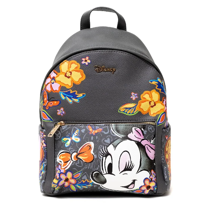 WondaPop Designer Series Disney Minnie Mouse Floral Print Backpack