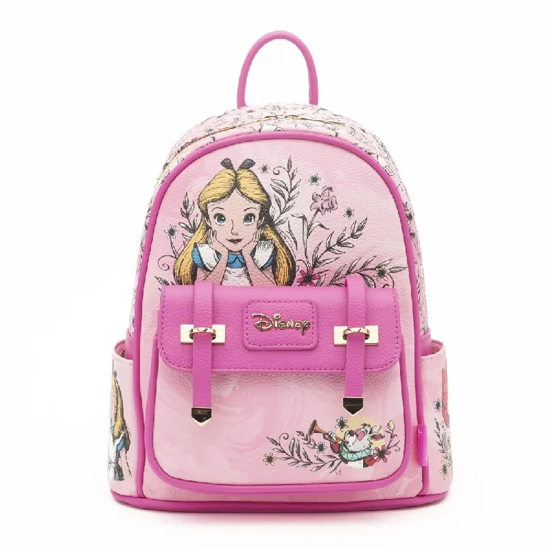 WondaPop Disney Alice in Wonderland 11" Vegan Leather Mini Backpack