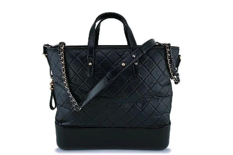 17A Chanel Black Large Gabrielle Tote Bag