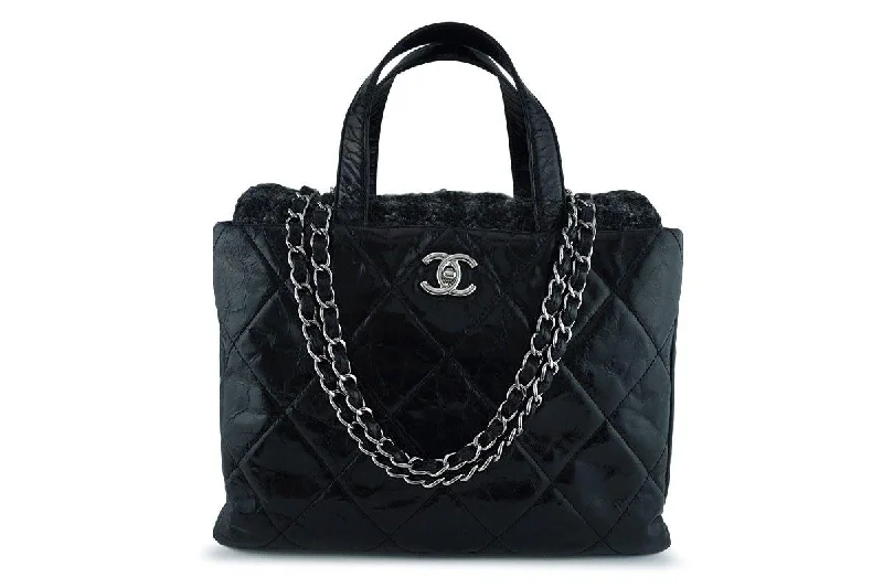 Chanel Black/Tweed Classic Portobello Executive Tote Bag