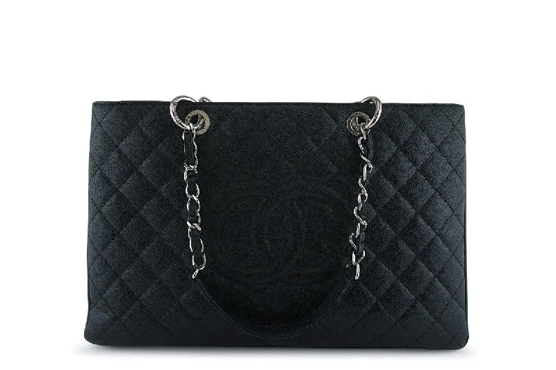 Chanel Black XL Large Grand Shopper Tote GST Bag