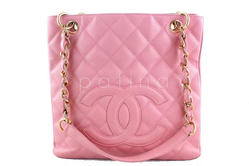 Chanel Pink Caviar Classic Petite Shopper Tote PST Bag