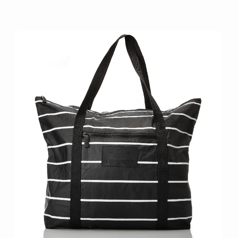 Zipper Tote | Pinstripe