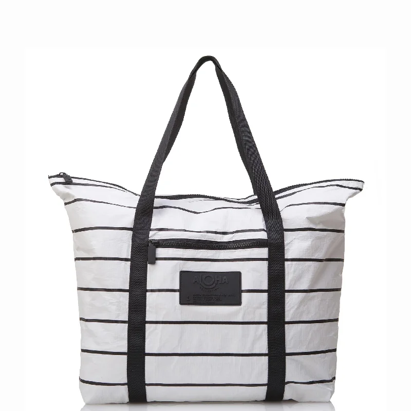 Zipper Tote | Pinstripe