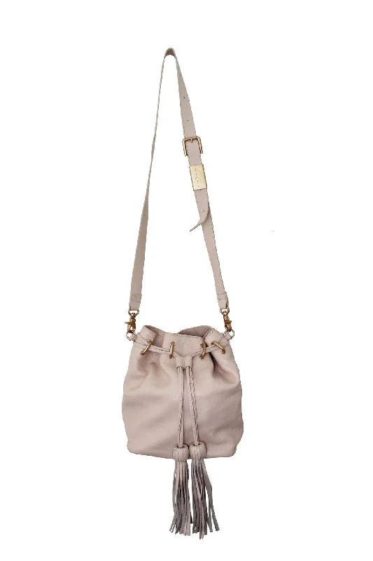 Sasha Drawstring Bucket Bag in Crush