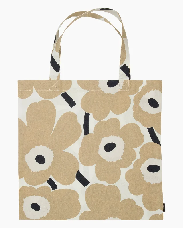 pieni unikko beige - tote bag