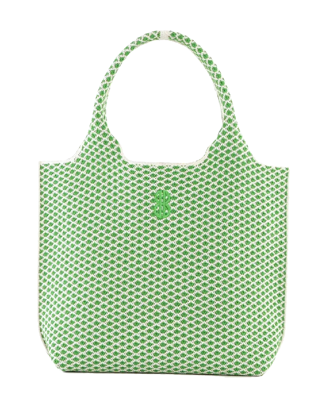 Sutton City Tote - Parakeet Green Diamond - Small