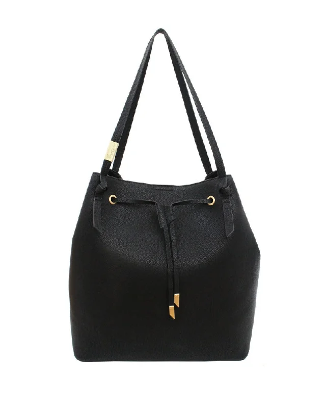 Wildheart Large Drawstring Tote in Black