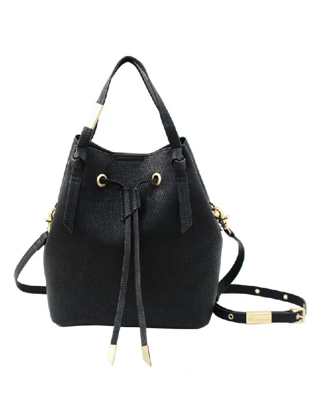 Wildheart Small Drawstring Tote in Black