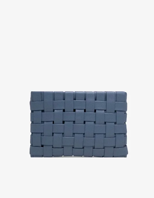 LINDY CLUTCH WOVEN LARGE DENIM