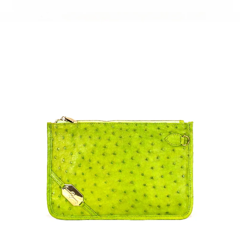 London Wristlet - Ostrich