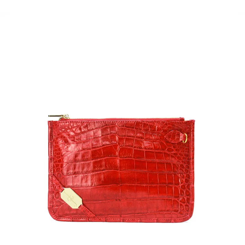 London Wristlet - Crocodile