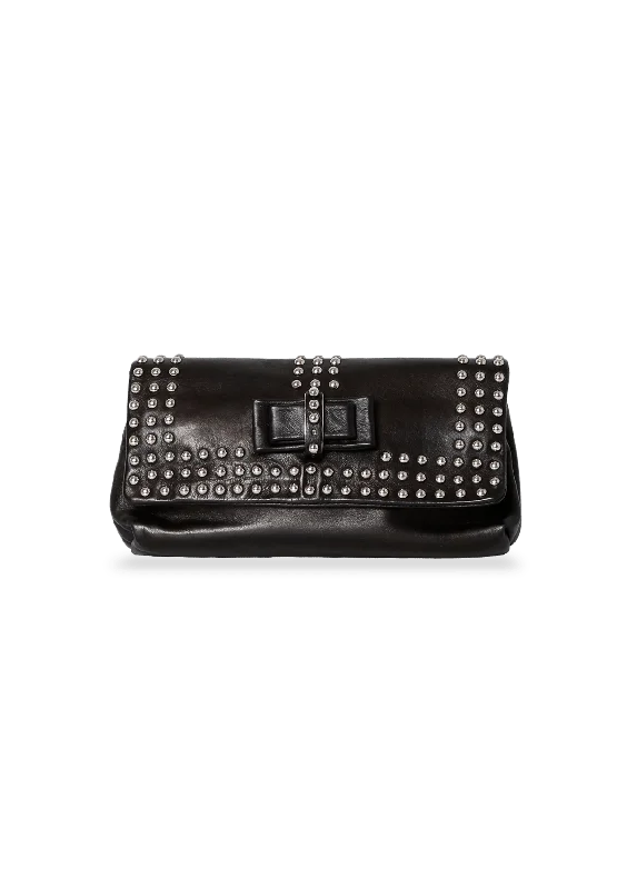 SWEET CHARITY STUDDED CLUTCH