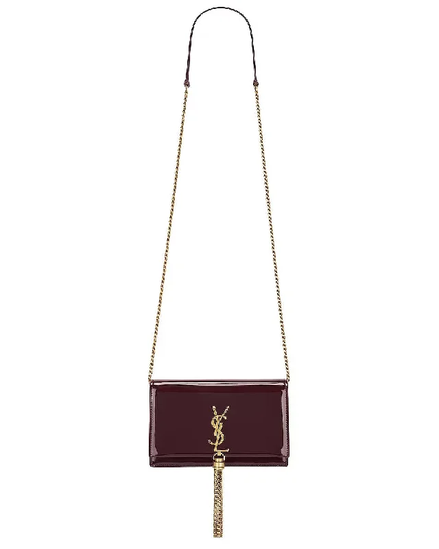 YSL CASSANDRE KATE TASSEL LEATHER WALLET ON A CHAIN