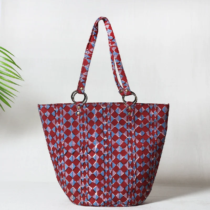 Multicolor - Bagru Block Printed Cotton Shoulder Bag