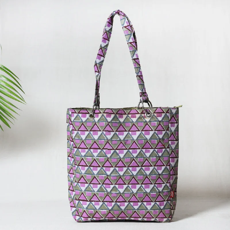 Multicolor - Bagru Block Printed Cotton Shoulder Bag