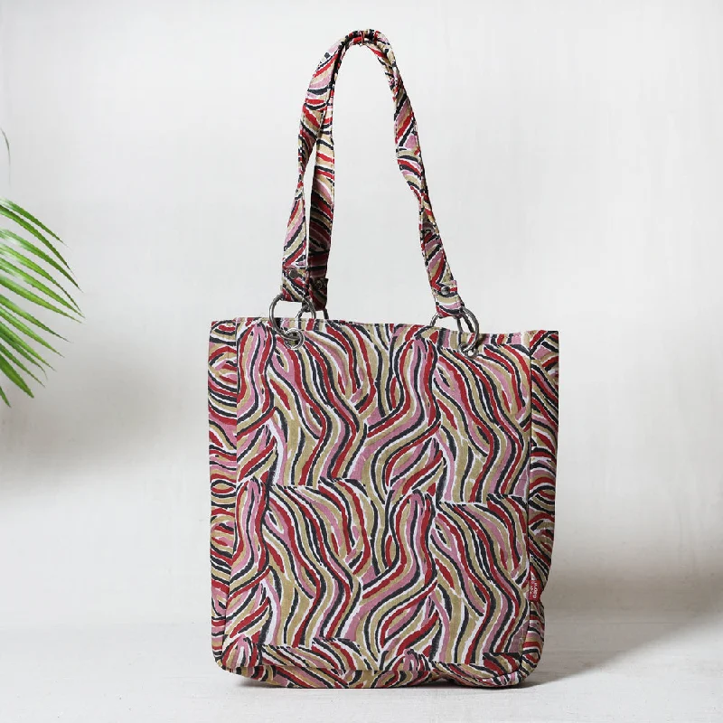 Multicolor - Bagru Block Printed Cotton Shoulder Bag