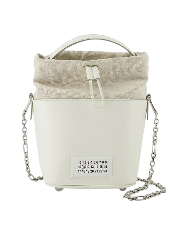 5Ac Small Hobo Bag - Maison Margiela - White - Leather