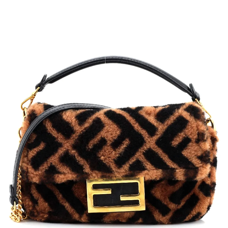 Baguette NM Bag Zucca Shearling Mini