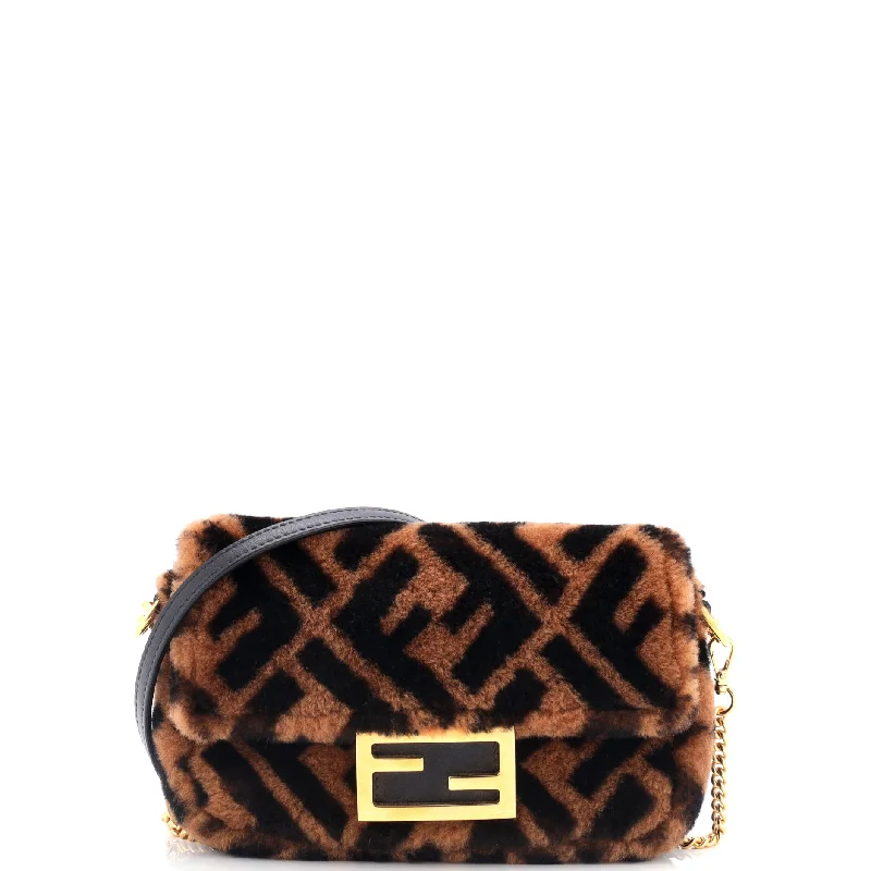 Baguette NM Bag Zucca Shearling Mini