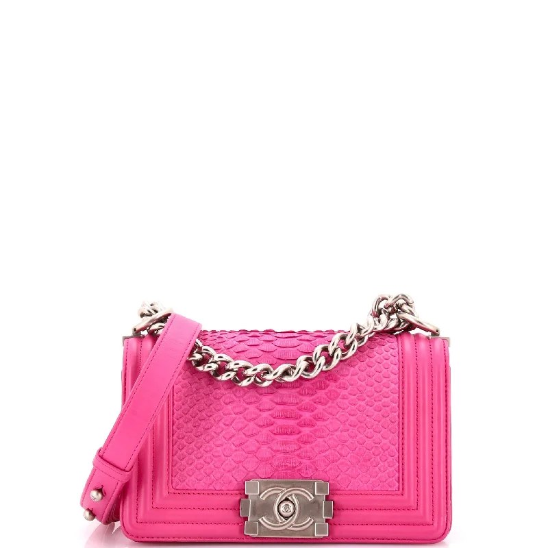 Boy Flap Bag Python Small