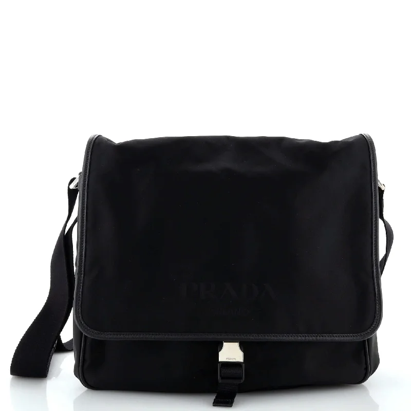 Buckle Messenger Bag Tessuto Medium