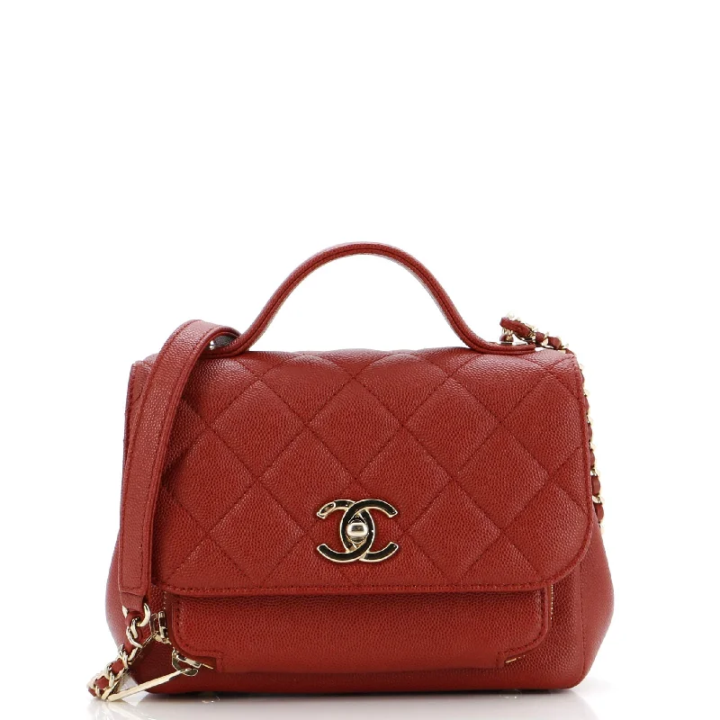 Business Affinity Flap Bag Quilted Caviar Mini