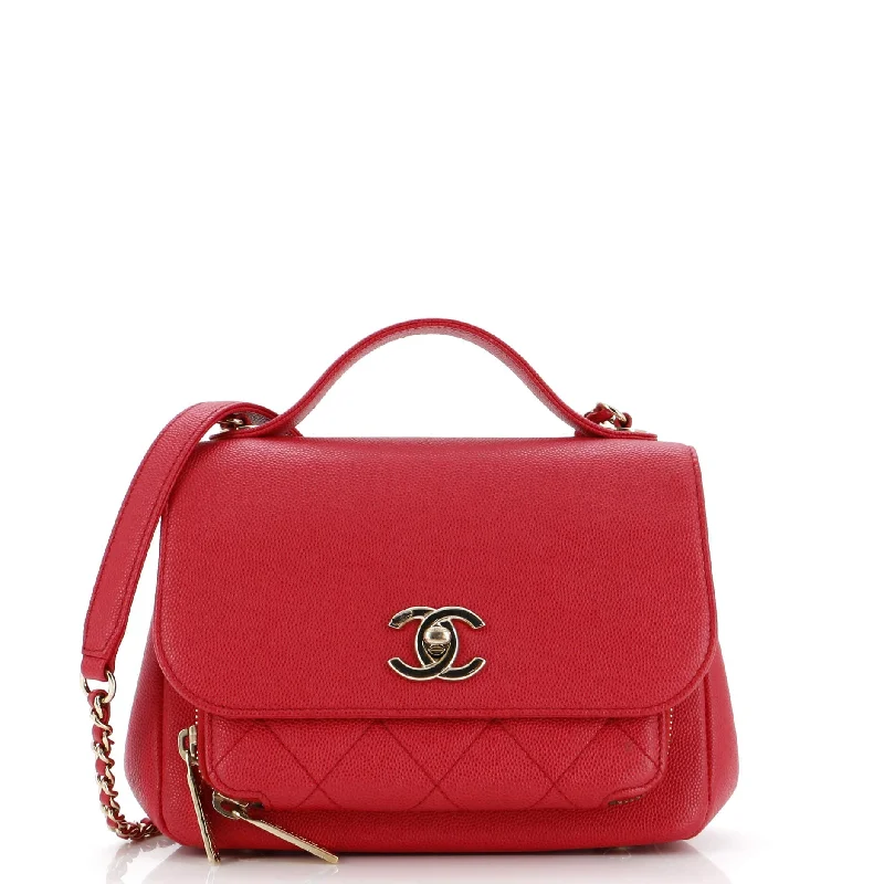 Business Affinity Flap Bag Quilted Caviar Mini