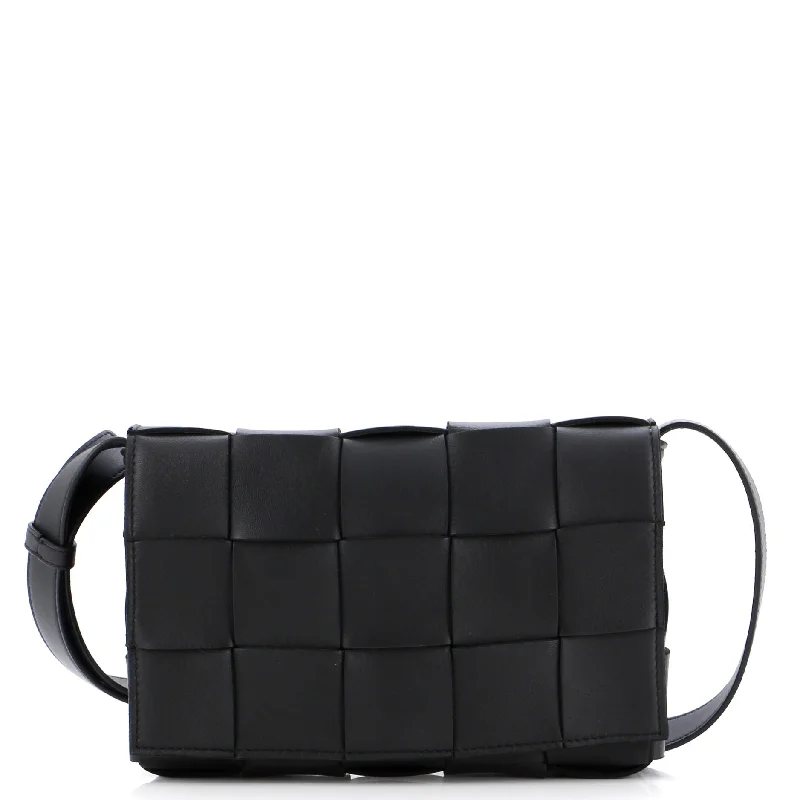 Cassette Crossbody Bag Maxi Intrecciato Leather