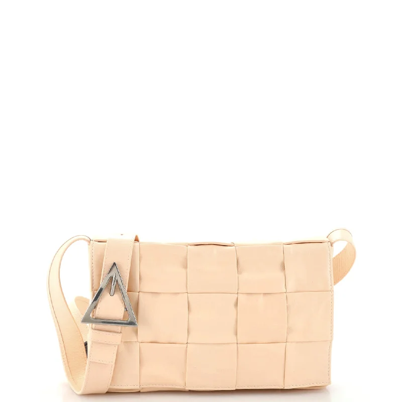 Cassette Crossbody Bag Stretch Maxi Intrecciato Leather