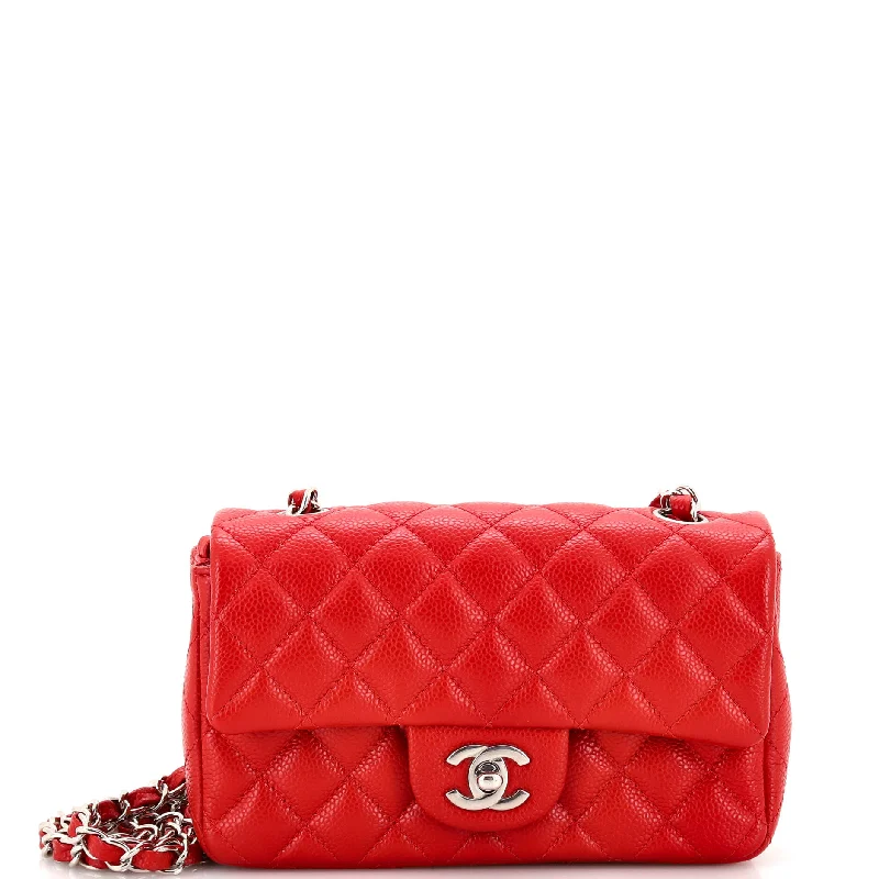 Classic Single Flap Bag Quilted Caviar Mini