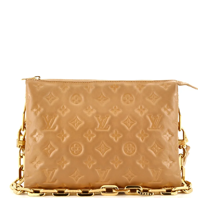 Coussin Bag Monogram Embossed Lambskin PM