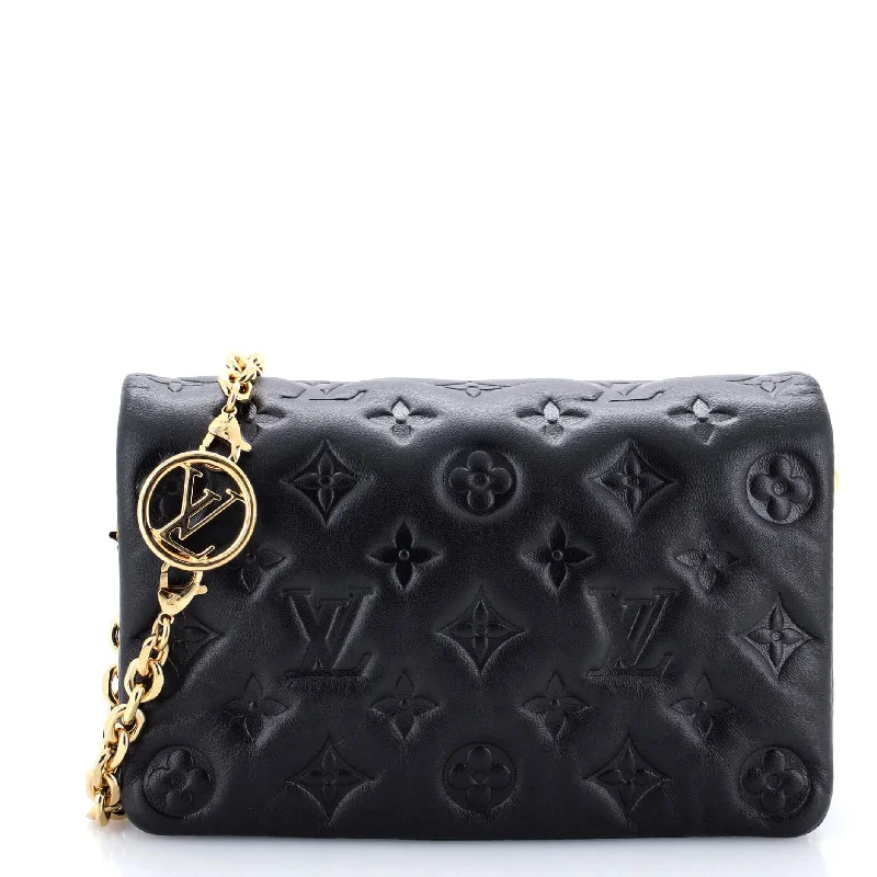 Coussin Pochette Monogram Embossed Lambskin