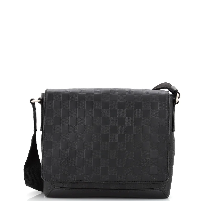 District NM Messenger Bag Damier Infini Leather PM