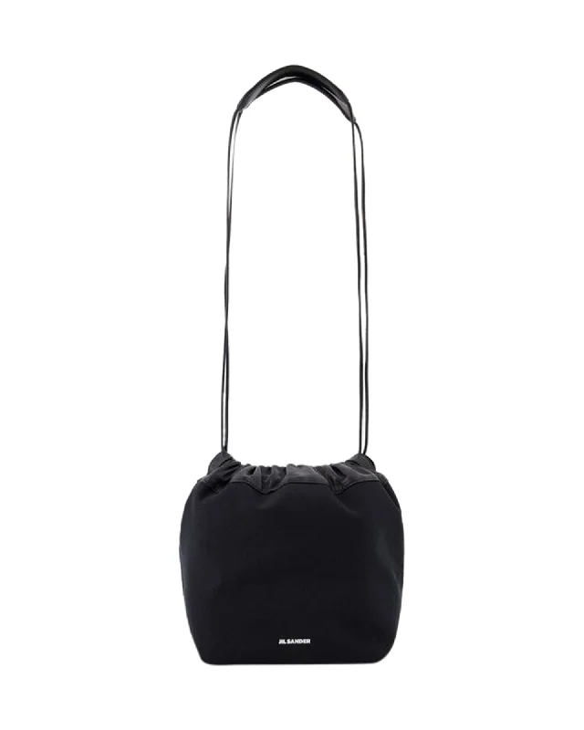 Dumpling Shoulder Bag - Jil Sander - Leather - Black