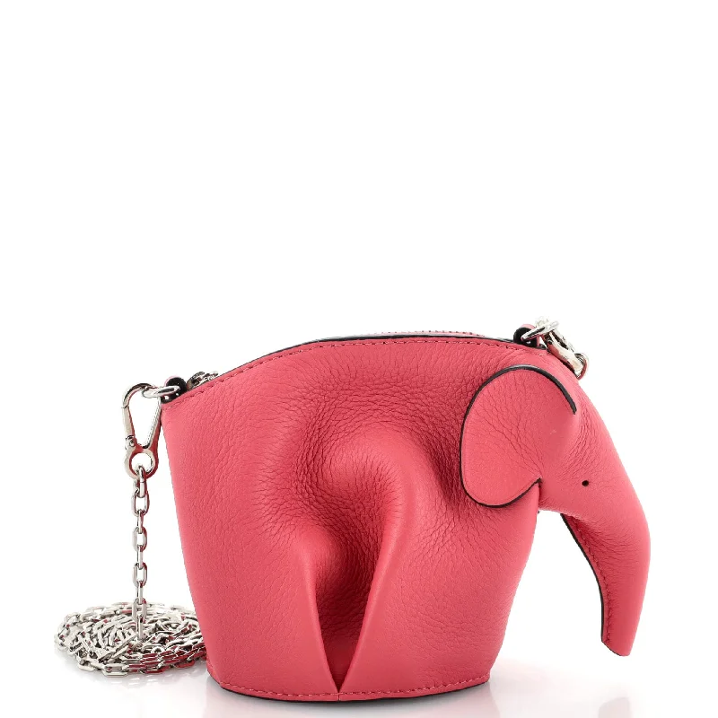 Elephant Crossbody Bag Leather Mini