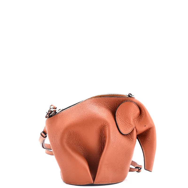 Elephant Crossbody Bag Leather Mini