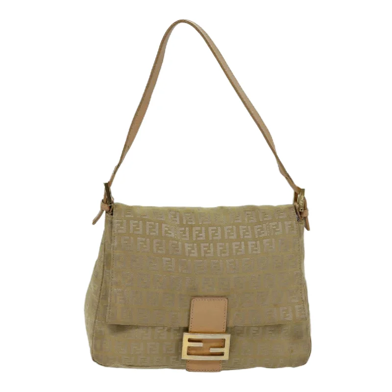 Fendi Mamma Baguette  Canvas Shoulder Bag (Pre-Owned)