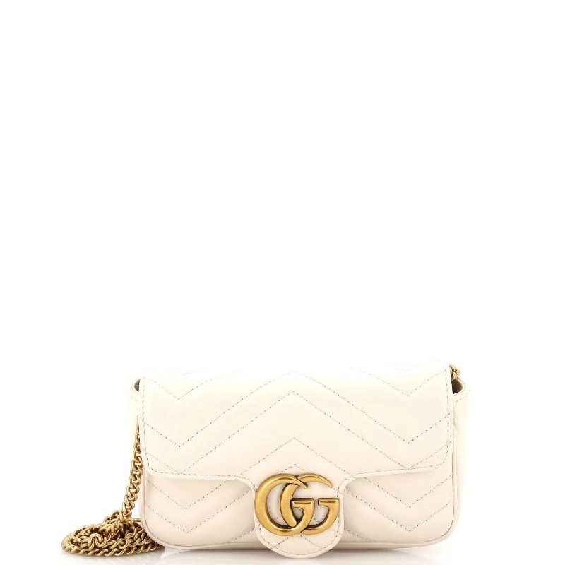 GG Marmont Flap Bag Matelasse Leather Super Mini