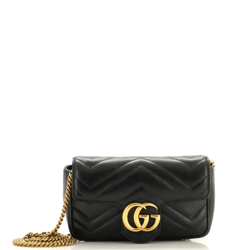 GG Marmont Flap Bag Matelasse Leather Super Mini